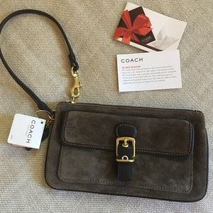 Coach Bags - Coach Brown Suede Wristlet NWT Coach Bags - Coach Brown Suede Wristlet NWT